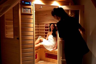 Pegasus Suites and Spa sauna