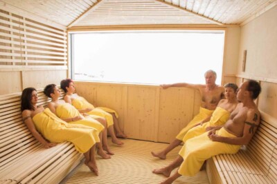 Leukerbad Therme sauna