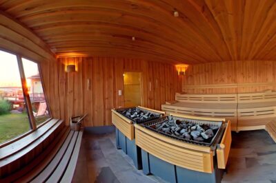 Sauna im See interior